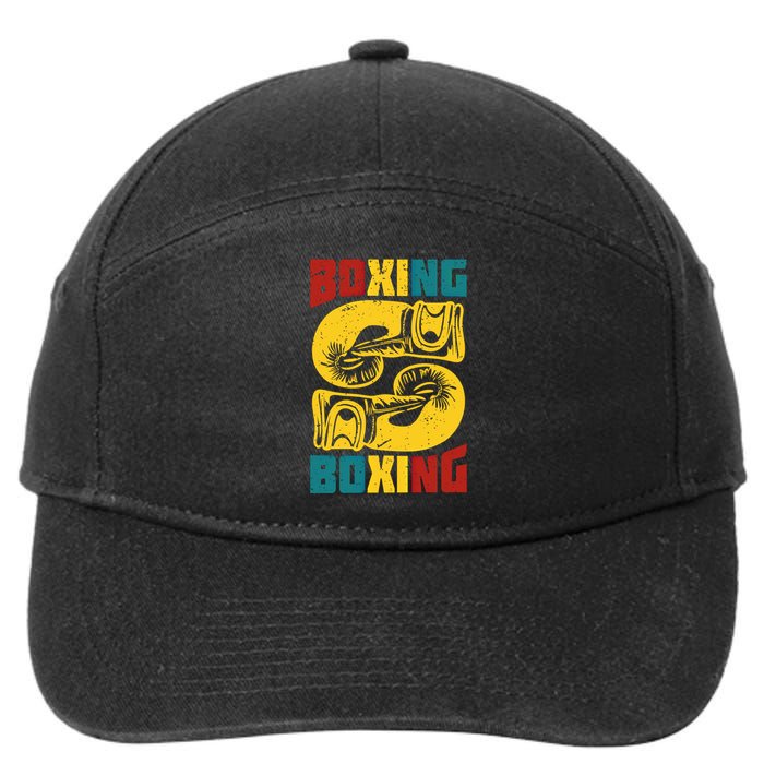 Boxing Meaningful Gift 7-Panel Snapback Hat