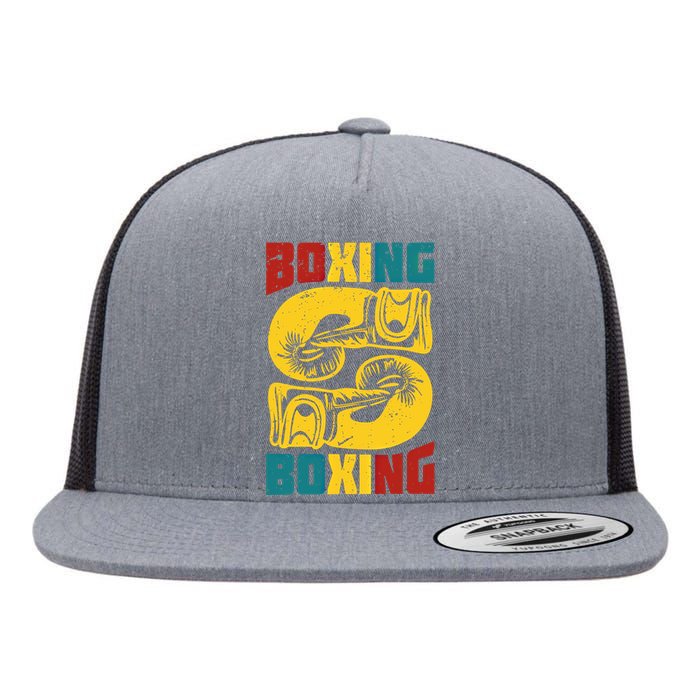 Boxing Meaningful Gift Flat Bill Trucker Hat