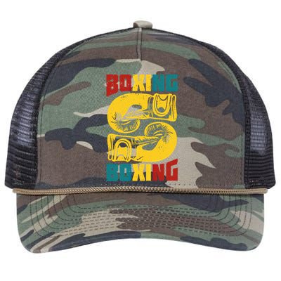 Boxing Meaningful Gift Retro Rope Trucker Hat Cap