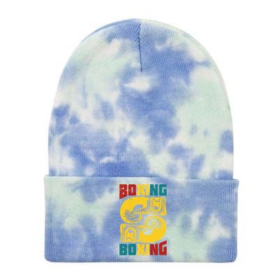 Boxing Meaningful Gift Tie Dye 12in Knit Beanie