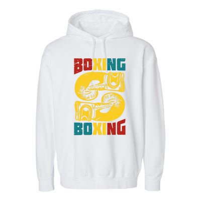 Boxing Meaningful Gift Garment-Dyed Fleece Hoodie