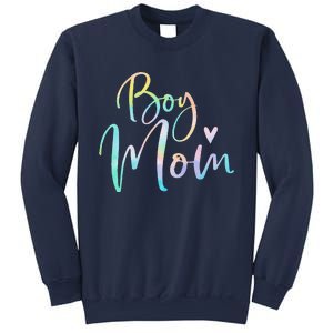 Boy Mom Gifts For Mother Mama Of Boy Tie Dye Sweatshirt