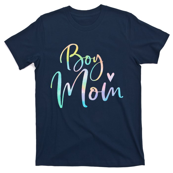 Boy Mom Gifts For Mother Mama Of Boy Tie Dye T-Shirt