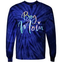 Boy Mom Gifts For Mother Mama Of Boy Tie Dye Tie-Dye Long Sleeve Shirt