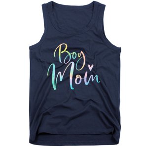 Boy Mom Gifts For Mother Mama Of Boy Tie Dye Tank Top