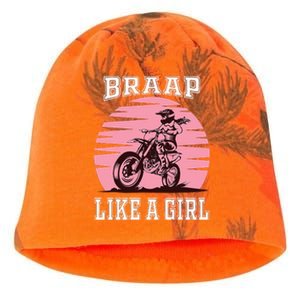 Braap Motorcycle Girl Motocross Dirt Bike Kati - Camo Knit Beanie