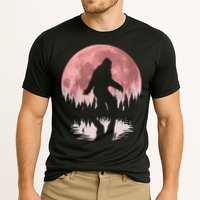 Bigfoot Moon Graphic Night Forest! Cool Sasquatch Cooling Performance Crew T-Shirt