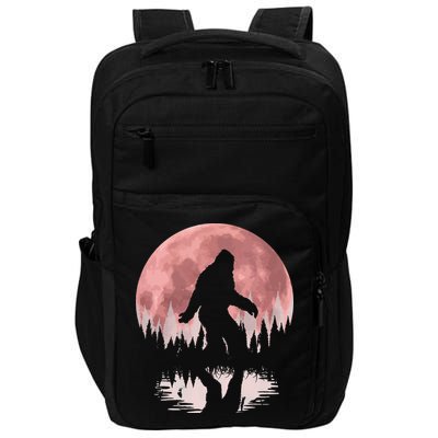 Bigfoot Moon Graphic Night Forest! Cool Sasquatch Impact Tech Backpack