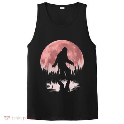 Bigfoot Moon Graphic Night Forest! Cool Sasquatch PosiCharge Competitor Tank