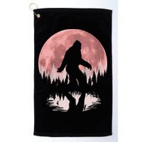 Bigfoot Moon Graphic Night Forest! Cool Sasquatch Golf Towel
