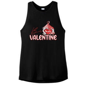 Be Mine Gnomes Happy Valentines Day Gnomes Couple Matching Ladies PosiCharge Tri-Blend Wicking Tank