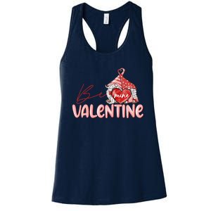 Be Mine Gnomes Happy Valentines Day Gnomes Couple Matching Women's Racerback Tank