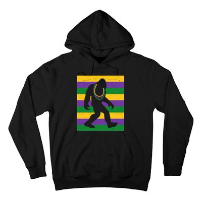 Bigfoot Mardi Gras Festive Hoodie