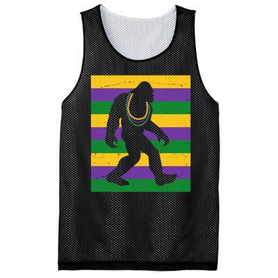 Bigfoot Mardi Gras Festive Mesh Reversible Basketball Jersey Tank