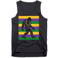 Bigfoot Mardi Gras Festive Tank Top