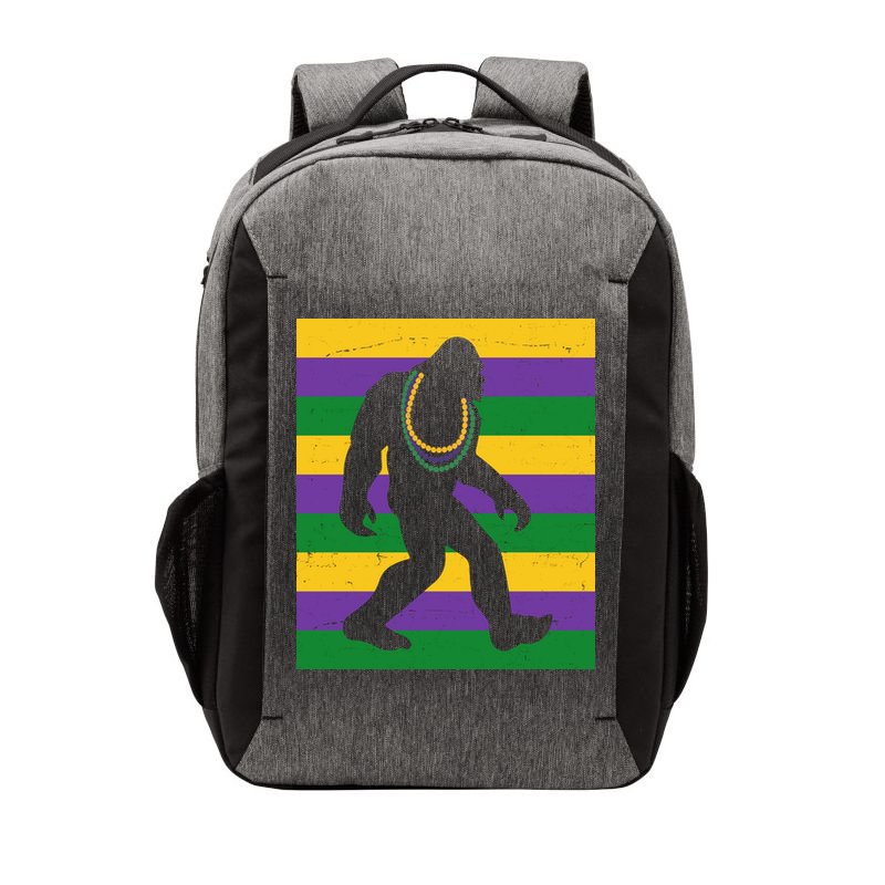 Bigfoot Mardi Gras Festive Vector Backpack