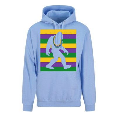 Bigfoot Mardi Gras Festive Unisex Surf Hoodie