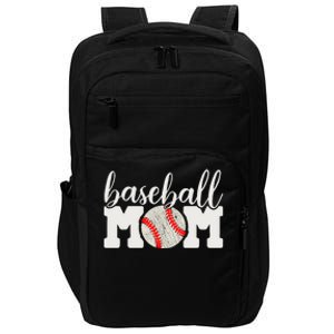 Baseball Mom Gift Cheering Mother Of Outfit Cool Gift Impact Tech Backpack