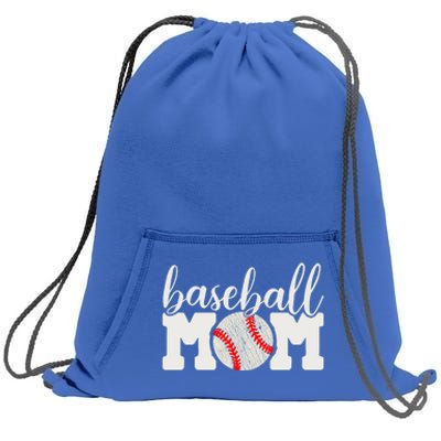 Baseball Mom Gift Cheering Mother Of Outfit Cool Gift Sweatshirt Cinch Pack Bag