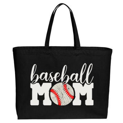 Baseball Mom Gift Cheering Mother Of Outfit Cool Gift Cotton Canvas Jumbo Tote