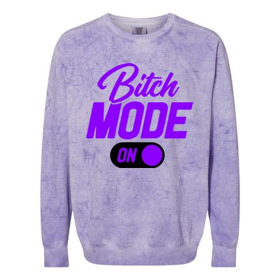 Bitch Mode Gift Colorblast Crewneck Sweatshirt