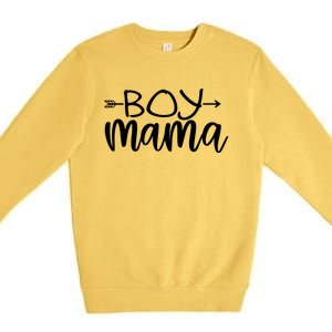 Boy Mama Graphic Mom Gift Premium Crewneck Sweatshirt