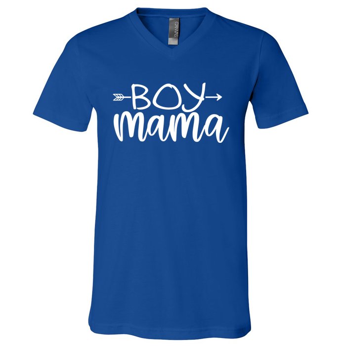 Boy Mama Graphic Mom Gift V-Neck T-Shirt