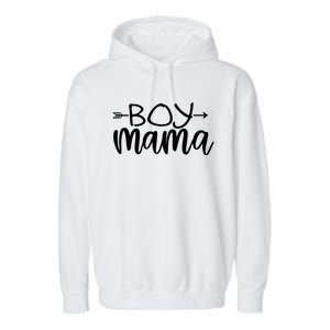 Boy Mama Graphic Mom Gift Garment-Dyed Fleece Hoodie