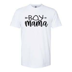 Boy Mama Graphic Mom Gift Softstyle CVC T-Shirt