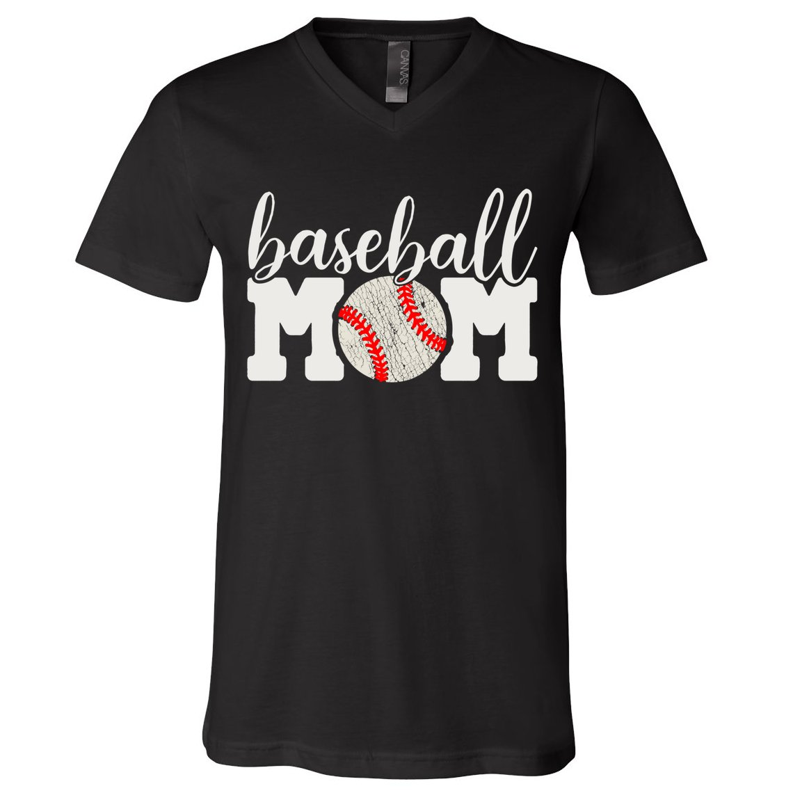 Baseball Mom Gift - Cheering Mother of Boy Outfit V-Neck T-Shirt