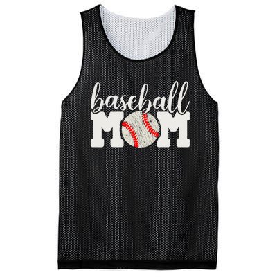 Baseball Mom Gift - Cheering Mother of Boy Outfit Mesh Reversible Basketball Jersey Tank