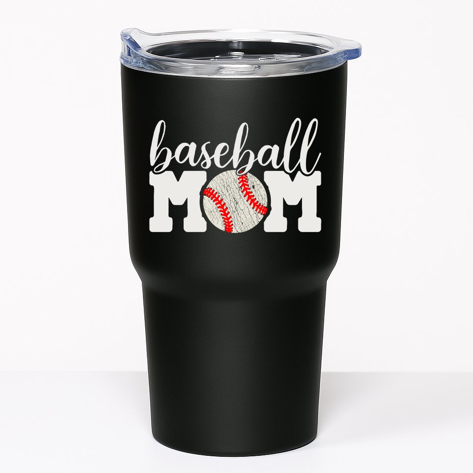 Baseball Mom Gift - Cheering Mother of Boy Outfit Tumbler