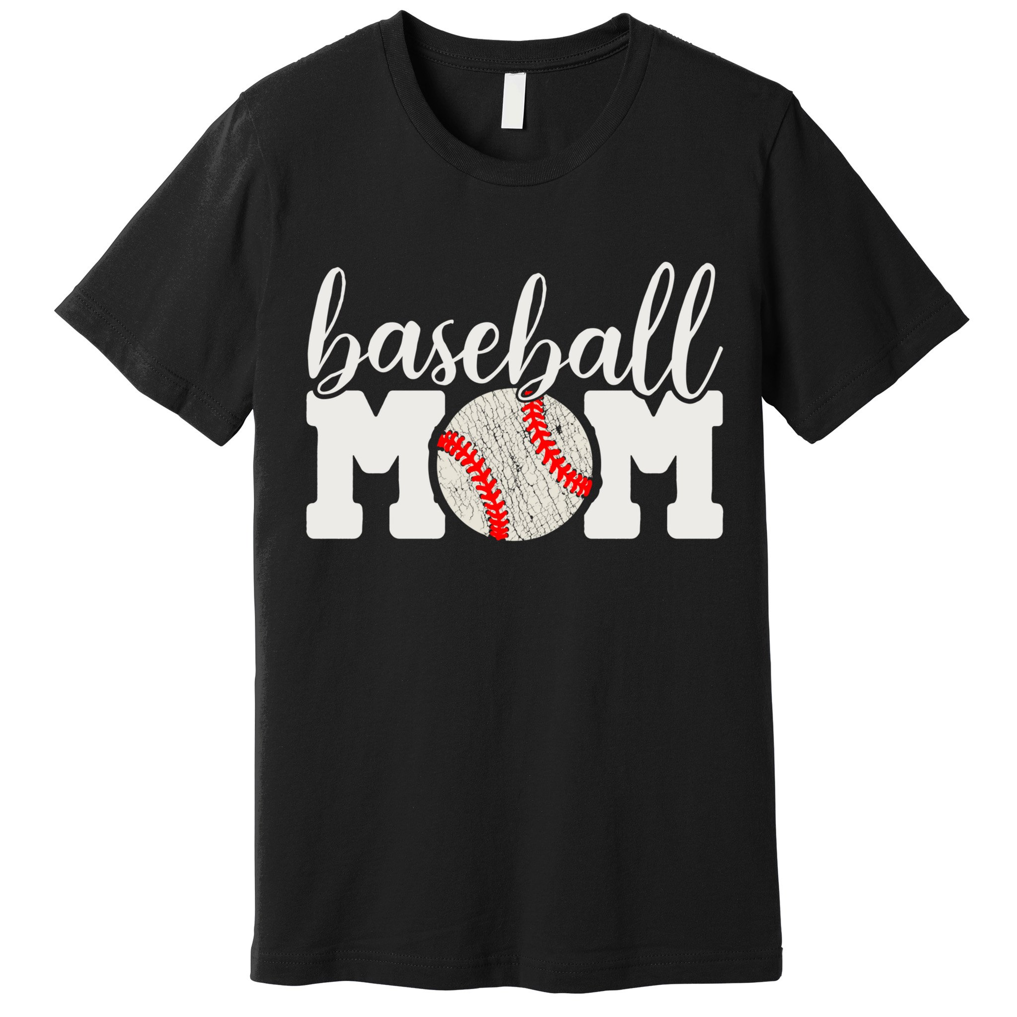Baseball Mom Gift - Cheering Mother of Boy Outfit Premium T-Shirt