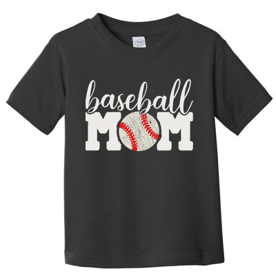 Baseball Mom Gift - Cheering Mother of Boy Outfit Toddler T-Shirt