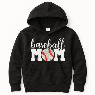 Baseball Mom Gift - Cheering Mother of Boy Outfit Kids Hoodie