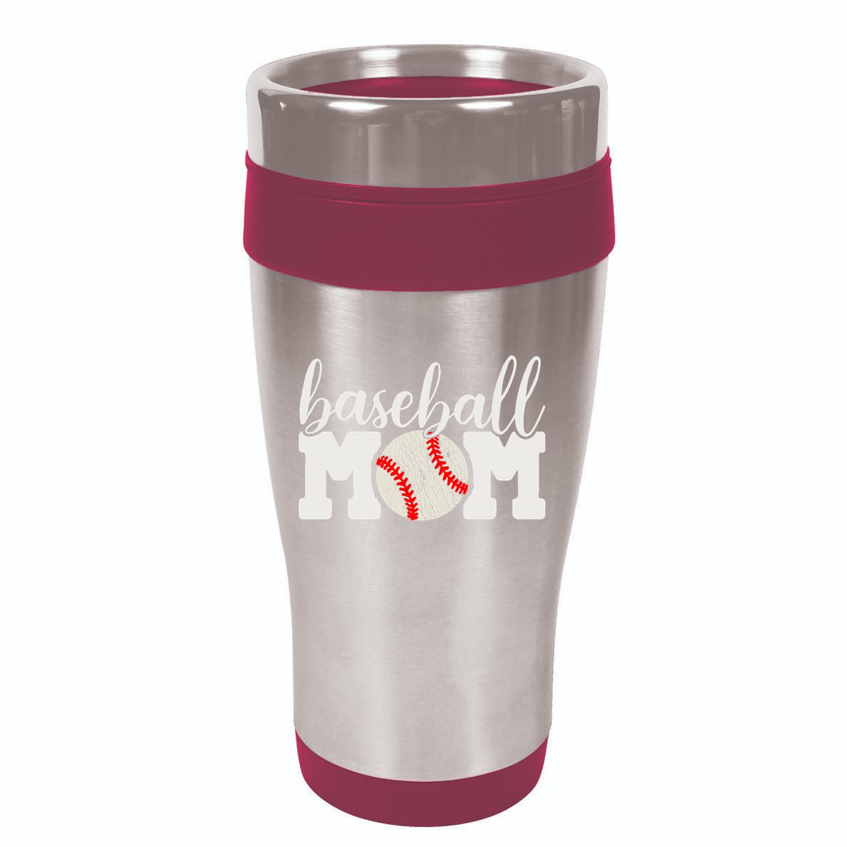 Baseball Mom Gift - Cheering Mother of Boy Outfit 16oz Travel Tumbler