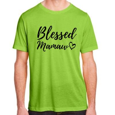 Blessed Mamaw Great Gift Christmas Family Matching Thanksgiving Gift Adult ChromaSoft Performance T-Shirt