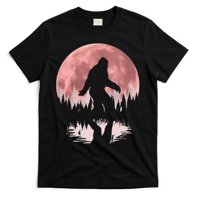 Bigfoot Moon Graphic Night Forest! Cool Sasquatch Men Women T-Shirt