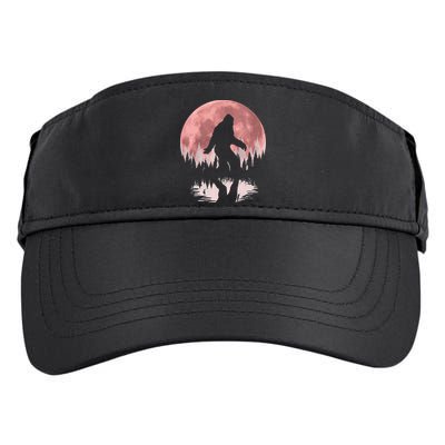 Bigfoot Moon Graphic Night Forest! Cool Sasquatch Men Women Adult Drive Performance Visor