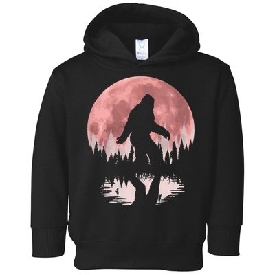 Bigfoot Moon Graphic Night Forest! Cool Sasquatch Men Women Toddler Hoodie