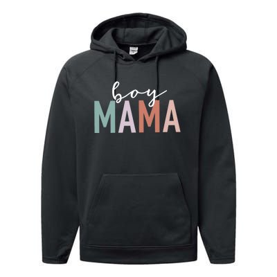 Boy Mama Gifts For Mother Mom Of Leopard Print Performance Fleece Hoodie