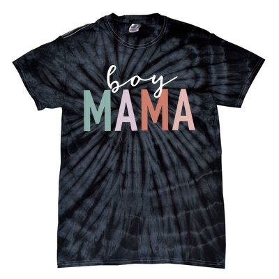 Boy Mama Gifts For Mother Mom Of Leopard Print Tie-Dye T-Shirt