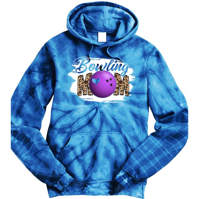 Bowling Mom Game Day Outfit Funny Mother's Day For Mom Gift Tie Dye Hoodie