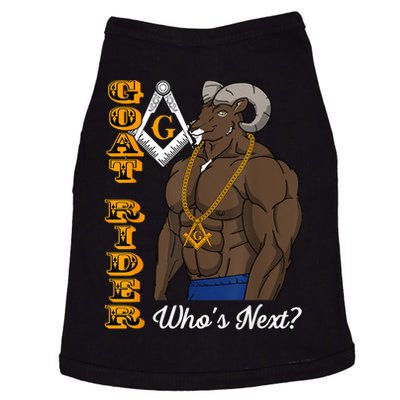 Brothers Masons Goat Rider Whos Next Masonic Funny Gift Doggie Tank