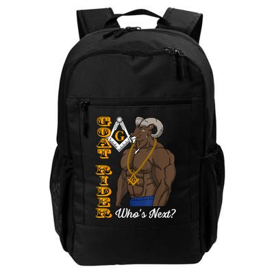 Brothers Masons Goat Rider Whos Next Masonic Funny Gift Backpack