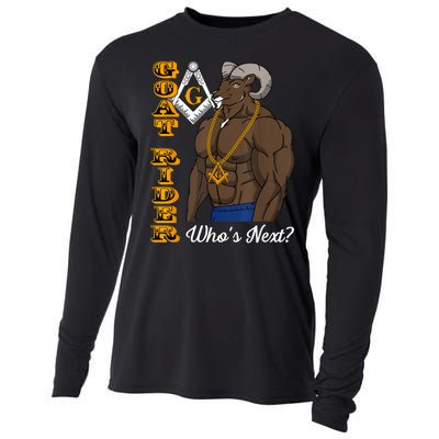 Brothers Masons Goat Rider Whos Next Masonic Funny Gift Cooling Performance Long Sleeve Crew