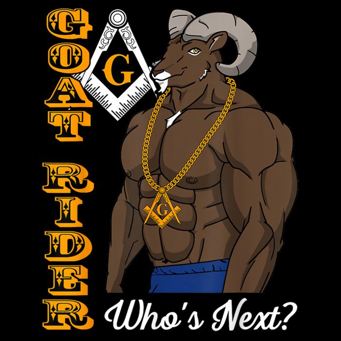 Brothers Masons Goat Rider Whos Next Masonic Funny Gift Poster