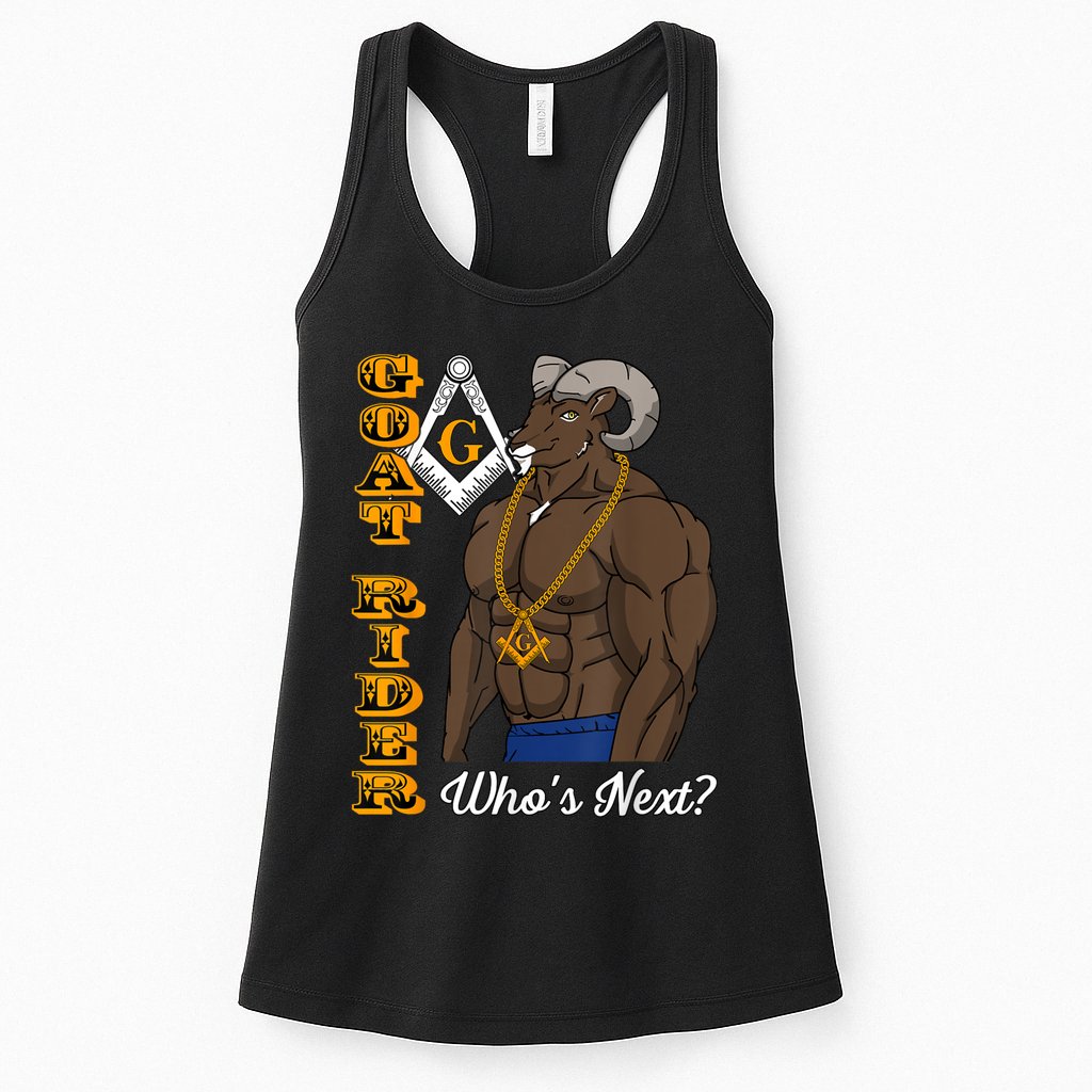 Brothers Masons Goat Rider Whos Next Masonic Funny Gift Womens Tank Top