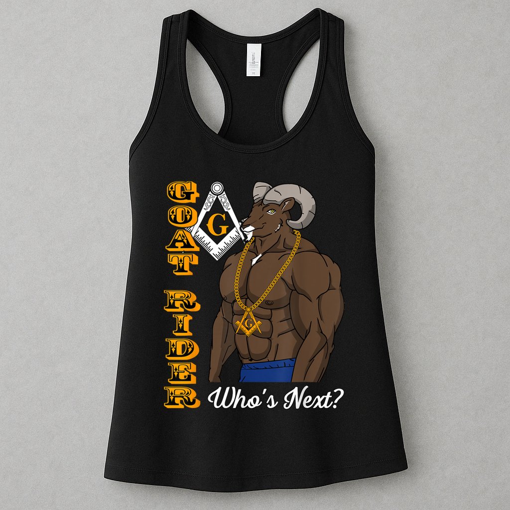 Brothers Masons Goat Rider Whos Next Masonic Funny Gift Womens Tank Top
