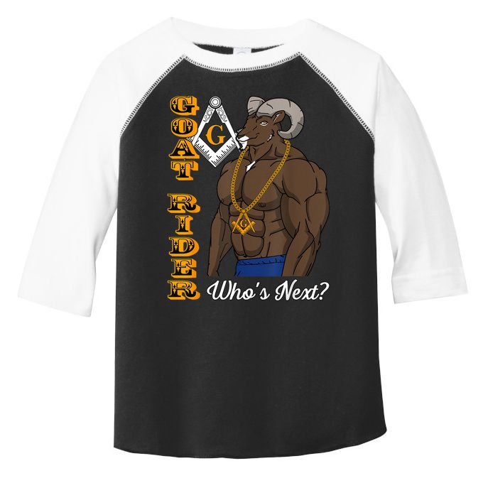 Brothers Masons Goat Rider Whos Next Masonic Funny Gift Toddler Fine Jersey T-Shirt